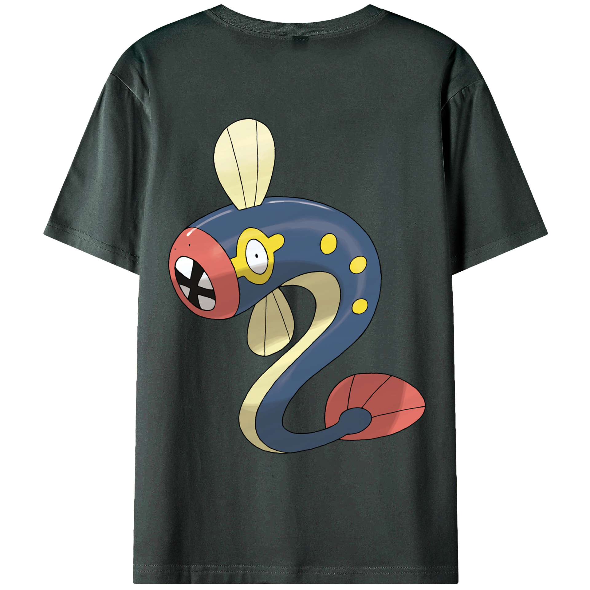 （画像用） ポケットモンスター Pokémon 綿100％ メンズ半袖Tシャツ（バックプリント） 通気性
